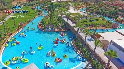 an aerial view of a water park at a resort at Albufeira Old Town Center - VERASOL 1 in Albufeira
