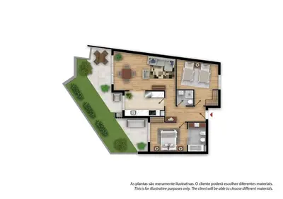a drawing of a floor plan of a house at Blue Horizons, (AT18) 2 Bedroom, Olhos de Agua in Olhos de Água