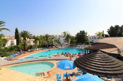 a view of the pool at a resort at Studio Camélia 67 at São Rafael Beach - Albufeira in Albufeira