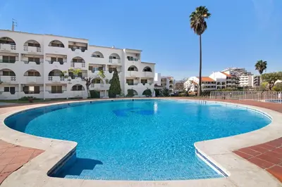 a large swimming pool in front of a building at Sunlight Albufeira by Sunnyway in Albufeira
