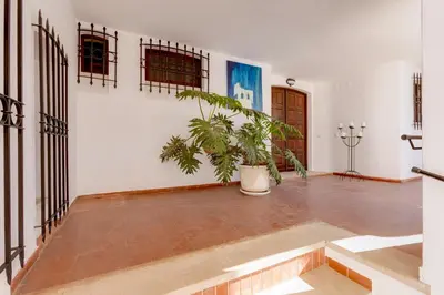 a large empty room with a potted plant in it at SOLAR DO MONTE 1 in Albufeira