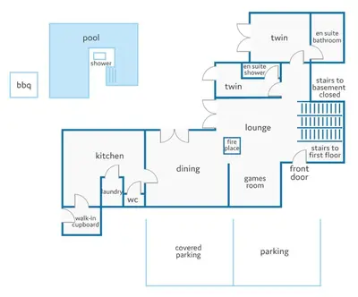 a block diagram of a house at Villa Miralago by Villa Plus in Vilamoura