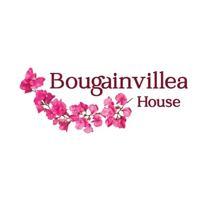 a flower garland with the words bolognaova house at Bougainvillea House in Faro
