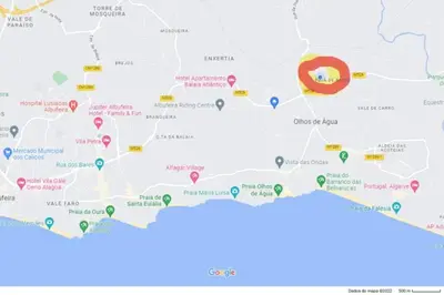 a map of dubrovincialolisolis provincial electoral districts at Casa Vitoria - Olhos de Agua - Albufeira in Roja- Pé