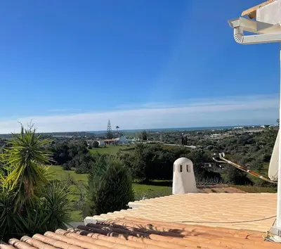 a view from the roof of a house at Self-contained floor of Quinta / Villa in Guia
