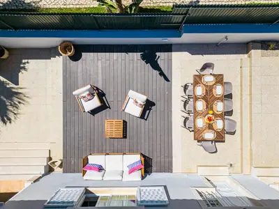 an overhead view of a building with a traffic light at Vicente Mar Luxury Villa - Private Pool in Albufeira