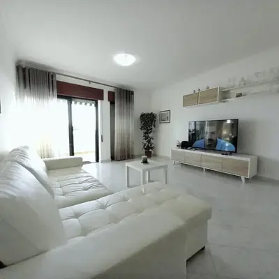 Beachfront flat with pool