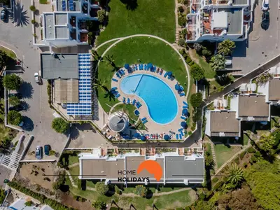 an overhead view of a pool at a resort at #220 Windmill Hill by Home Holidays in Albufeira