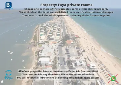 a page of a map of a beach at Blife Faya private rooms in Faro