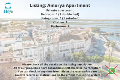 a flyer for a resort with a rendering of a building at Blife Amorya private apartment in Faro