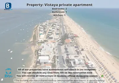 a page of a map of a beach at Blife Vistaya private apartment in Faro