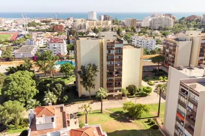 an aerial view of a city with buildings at ALICE - Vilamoura in Vilamoura