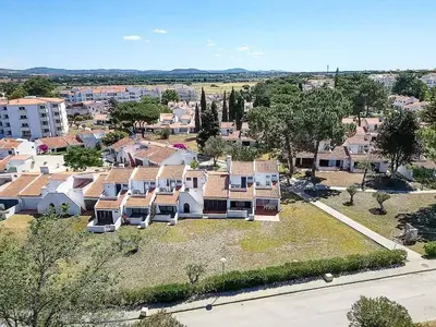 an aerial view of a large house at Villa Serenity Falésia by HelloVacations in Albufeira