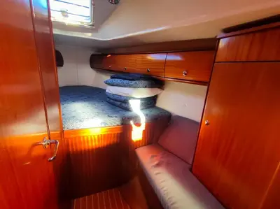 a view of the back of a boat with a pool table at Alma in Albufeira