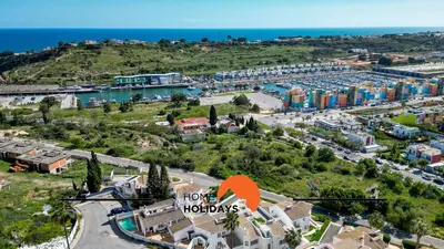 an aerial view of a city with a marina at #248 Villa Loureira 54 by Home Holidays in Albufeira