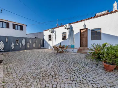 an aerial view of a small town with a park at Holiday Home Rocha by Interhome in Albufeira