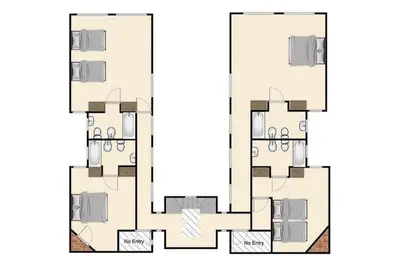 a floor plan of a house at Villa Mar in Albufeira