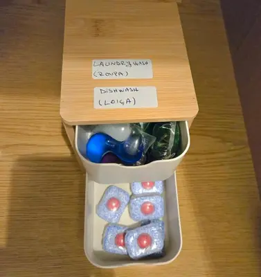 a plastic container filled with different types of pills at Green Balcony Holiday Work Remote Big Apartment in Albufeira
