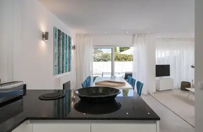 a kitchen with a counter with a bowl on top of it at Villa Celeste by SAPvillas in Vilamoura