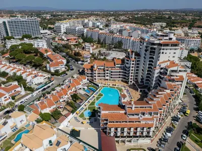 an aerial view of a city with apartments and a pool at Apartment Villa Magna by Interhome in Albufeira