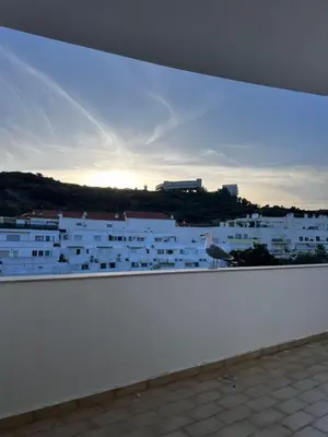 a view from the balcony of a building at Ilumina Hostel Albufeira in Albufeira