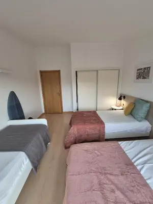 a room with two beds at Apartamento T2 86B na Praia Sao Rafael, Vista Mar - Albufeira in Albufeira