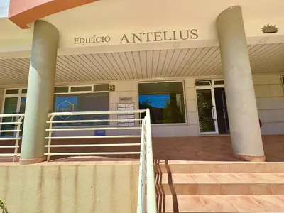 a building with a sign that reads buffalo antelius at Vilamoura Lovely Beach Stay With Pool by Homing in Vilamoura