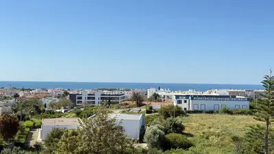 a view of the city from the top of a hill at Cozy Sea View in Albufeira