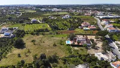 an aerial view of a small village with houses at Casa da Colina in Albufeira