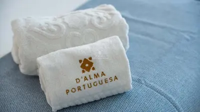 a bathroom with a sink and a shower at Downtown Apartment - By D`alma Portuguesa in Albufeira
