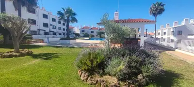 a view of the courtyard of a apartment building at Albufeira New House in Albufeira