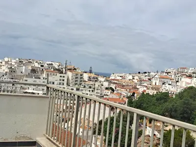 a view of a city from a balcony at Apart SEA and OLD TOWN VIEWS in Albufeira