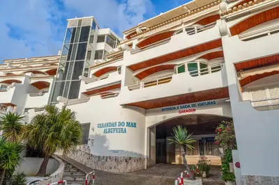 a view of the front of the hotel at Prestige Flat by Albufeira Holidays in Albufeira