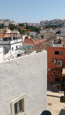 a view of a city from the top of a building at Casa Tapada do Bento III- Albufeira in Albufeira