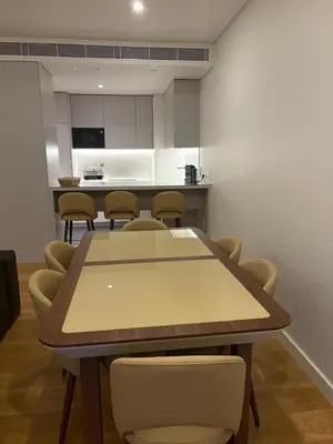 a dining room with a table and chairs at Quarteira Horizon Sea in Quarteira