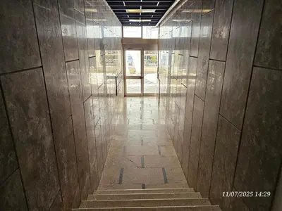 an empty hallway with stairs in a building at Blife Lusitanya - private rooms at Santantonya 1st floor in Faro