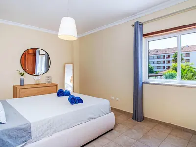 a bedroom with a bed and a window at Apartment Mediterrâneo by Interhome in Vilamoura