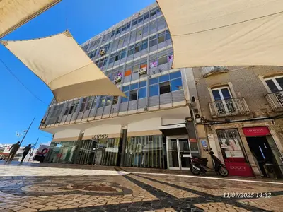 a building on a city street with a building at Blife Spanya - private rooms at Santantonya 3rd floor in Faro