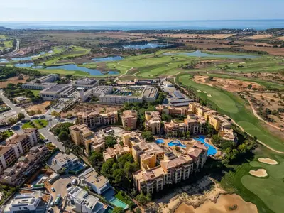 an aerial view of the resort condos and golf course at Apartment The Residence at Victoria by Interhome in Vilamoura