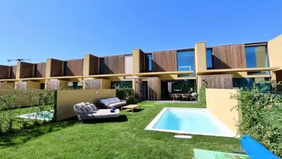 a house with a yard with a swimming pool at Casa Bougainvillea by CleverDetails, private pool 