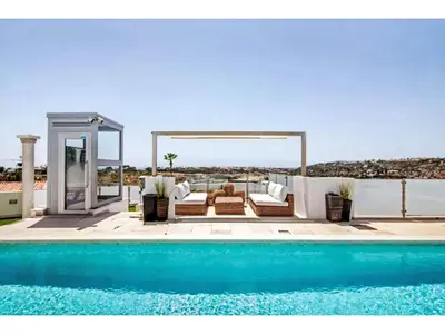 a villa with a swimming pool and a view at Holiday Home Gina - Sunny Way by Interhome in Albufeira
