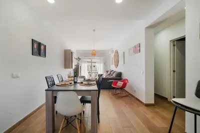 a bedroom with a bed and a desk in a room at Boat Apartments Old Town by Ocvillas in Albufeira
