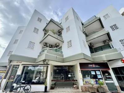 a building with two balconies on top of it at Vilamoura Central Beach 1 With Pool by Homing in Vilamoura