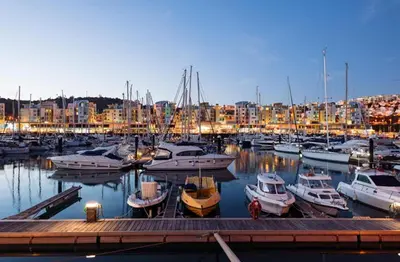 a bunch of boats docked in a marina at Marina Heaven TatiHomes RC in Albufeira