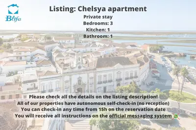 a screenshot of a flyer for a hotel at Blife Chelsya private apartment in Faro