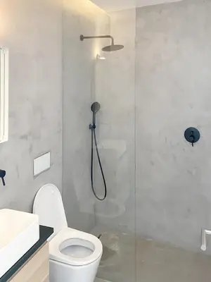 a hallway with a stairway leading to a room at 1BR with Panoramic View in historic centre Loulé in Loulé