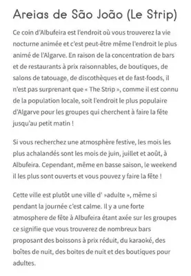 a screenshot of a document with the text ssa at Top Strip Albufeira in Albufeira