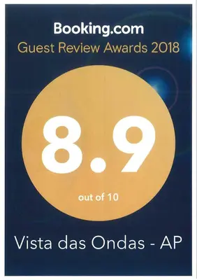 a sign that reads guest review awards with the number eight at Vista das Ondas - AP in Albufeira