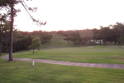 a view of a golf course with a green at Quinta do Lago Golf in Quinta do Lago