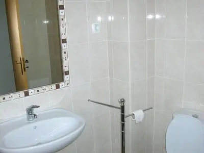 a bathroom with a sink and a toilet at Apartment with 1 Bedroom D in Albufeira